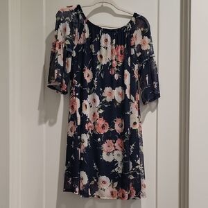 Potter's Pot Navy Floral Mini Dress